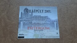 Emlékív 2001 Esztergom Párkányi - híd **