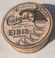 1930 k.Losonc Czirják Confiserie Eibis bonbonos doboz