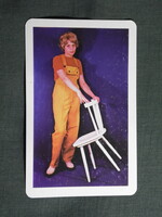 Kártyanaptár,DEÁSZ,Debrecen ipari szövetkezet,női modell,1976  (4)