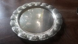Ezüstözött szecessziós nagy tálca
