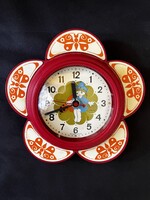 Yantar márkájú régi szovjet gyermek falióra