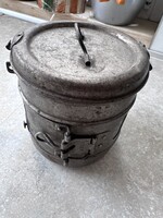 Antik német katonai tábori főzőedény / sterilizáló – D.R.G.M. jelzéssel, ritka darab