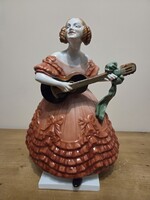 Herend lady / with unique painting /