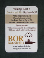 Kártyanaptár,Bor Katedrális,borbolt,Pécs,Mohács,2014  (4)