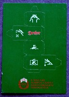 Perforált dobókocka  - Dreher reklám képeslap  - A Magyar Olimpiai csapat aranyfokozatú támogatója