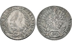 Mária Terézia 1774 B Körmöcbánya, 20 krajcár, XF, ritka