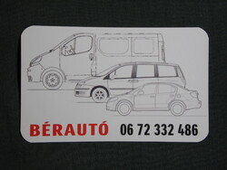 Kártyanaptár,Bérautó autókölcsönző,Pécs,2014  (4)