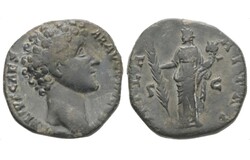 Marcus Aurelius as Caesar 139-161/180 As, Róma, Hilaritas, Római Birodalom, Roman Empire