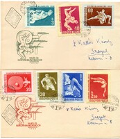 Boríték: Első napi boríték, 1958 Budapest. FDC.
