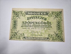 1946-os 50000 Adópengő VÁGÁSHIBÁS EF