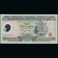 Salamon-szigetek 2 Dollars 2001 P-23 Polymer emlékbankjegy UNC