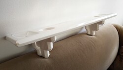 Jelzett art deco porcelán fürdőszobai polc falipolc antik porcelán polc