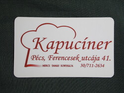 Kártyanaptár,Mercz Tamás Kapucíner vendéglő,étterem,Pécs,2014  (4)