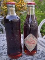 Coca Cola jubileumi ,limitált üveg palack 2db