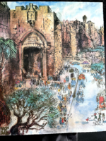 Jeruzsálem – Yossi Stern: "Jaffa-kapu" plakát (1988, Izrael, ritkaság)