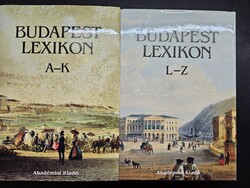 Budapest Lexikon I-II. – Ritka, kiadói fóliás (kinyitott) állapotban (1993) – Gyűjtői darab!