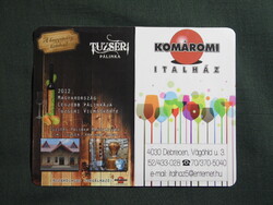 Kártyanaptár,Tuzséri pálinka főzde manufaktúra,Tuzsér,Komáromi italház,Debrecen,névnapos, 2014  (4)