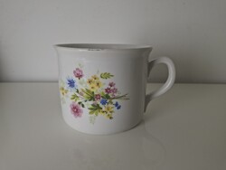 Régi nagyméreű Zsolnay porcelán bögre komacsésze