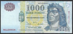 Millenniumi 1000 forint 2000 DD UNC