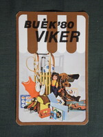 Kártyanaptár,VIKER iparcikk üzletek,Debrecen,Hajdúnánás,Polgár Szoboszló,Böszörmény,1980  (4)