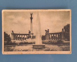 Képeslap BUDAPEST MIlleniumi emlékmű ~1940