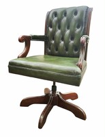 Eredeti Angol Chesterfield íróasztalszék,forgószék B691