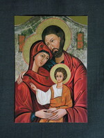 Kártyanaptár,Vallás,Szent család,kis Jézus ikon, 2014  (4)