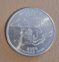 Amerikai Egyesült Államok ¼ Dollár, 2004 - Michigan - D - Emlékérme