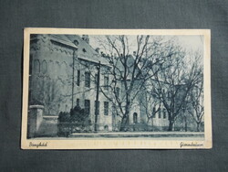 Képeslap,Bonyhád,Gimnázium látkép,részlet,Barasits Bp. kiadás,1940-