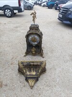 1700 As évek beli Boulle Francia fali konzol óra.