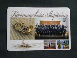 Kártyanaptár,Szombathely Város Fúvószenekar Egyesület,alapítvány, 2015  (4)