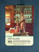 Kártyanaptár,Elixír gyógyszertár,patika,Berettyóújfalu,patika mérleg, 2015  (4)
