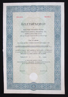 Magyar Nemzeti Bank Tisztviselőinek Takarék- és Hitelszövetkezete üzletrészjegy 40 pengő ~1930