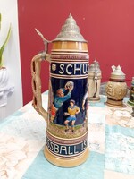 Eredeti Német "King-Werk" XXL Söröskorsó – 1,5 Liter – Focis Ritkaság
