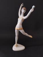 Hollóházi porcelán balerina