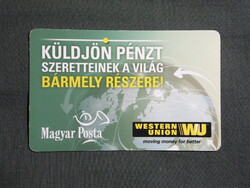 Kártyanaptár,Magyar Posta,Western Union, 2015  (4)