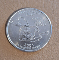Amerikai Egyesült Államok ¼ Dollár, 2004 - Michigan - P  - Emlékérme