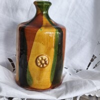 H. Szabó Margit iparművészeti kerámai butella