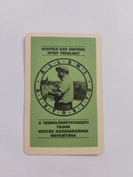 ÁLLAMI BIZTOSÍTÓ kártyanaptár 1967 - A TERMELŐSZÖVETKEZETI TAGOK HÁZTÁJI GAZDASÁGÁNAK BIZTOSÍTÁSA