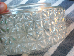 Retro, cast glass lampshade, 1.5 kg, patterned,
