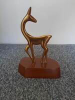 Art deco réz őz