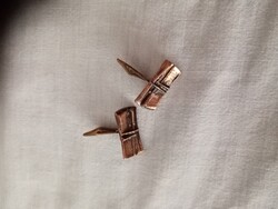 Iparművészeti bronz ötvös mandzsettagomb