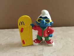 Smurf McDonald's sport smurf Snowboarder 1997 Schleich