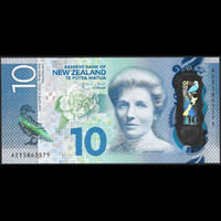 Új-Zéland 10 Dollars Polymer 2015 P-192 UNC