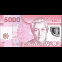 Chile 5000 Pesos 2014 Polymer P-163 UNC
