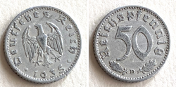 Németország,  50 Reichspfennig, 1935 D