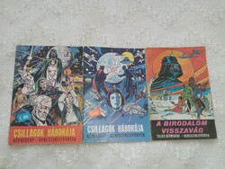Fazekas- Star Wars retro képregény-Csillagok háborúja 1-2+A Birodalom visszavág, az ikonikus 3 darab