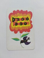 DÖRMÖGŐ DÖMÖTÖR  kártyanaptár 1974