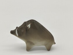 Zsolnay vaddisznó / vadkan porcelán figura