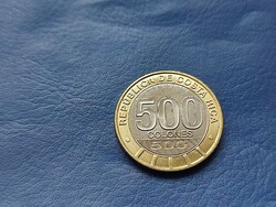 COSTA RICA 500 COLONES 2021 FORGALMI! BIMETÁL! RITKA! UNC!